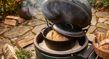 Brood bakken op de kamado in een Dutch Oven 🔥
