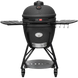KEIJ Kamado Large Legend Black in vooraanzicht met doorzichtige achtergrond